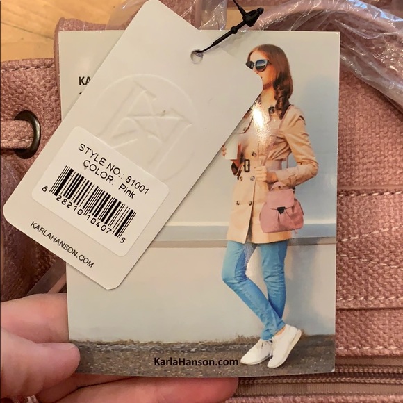 Never used blush pink backpack/purse - Picture 3 of 4